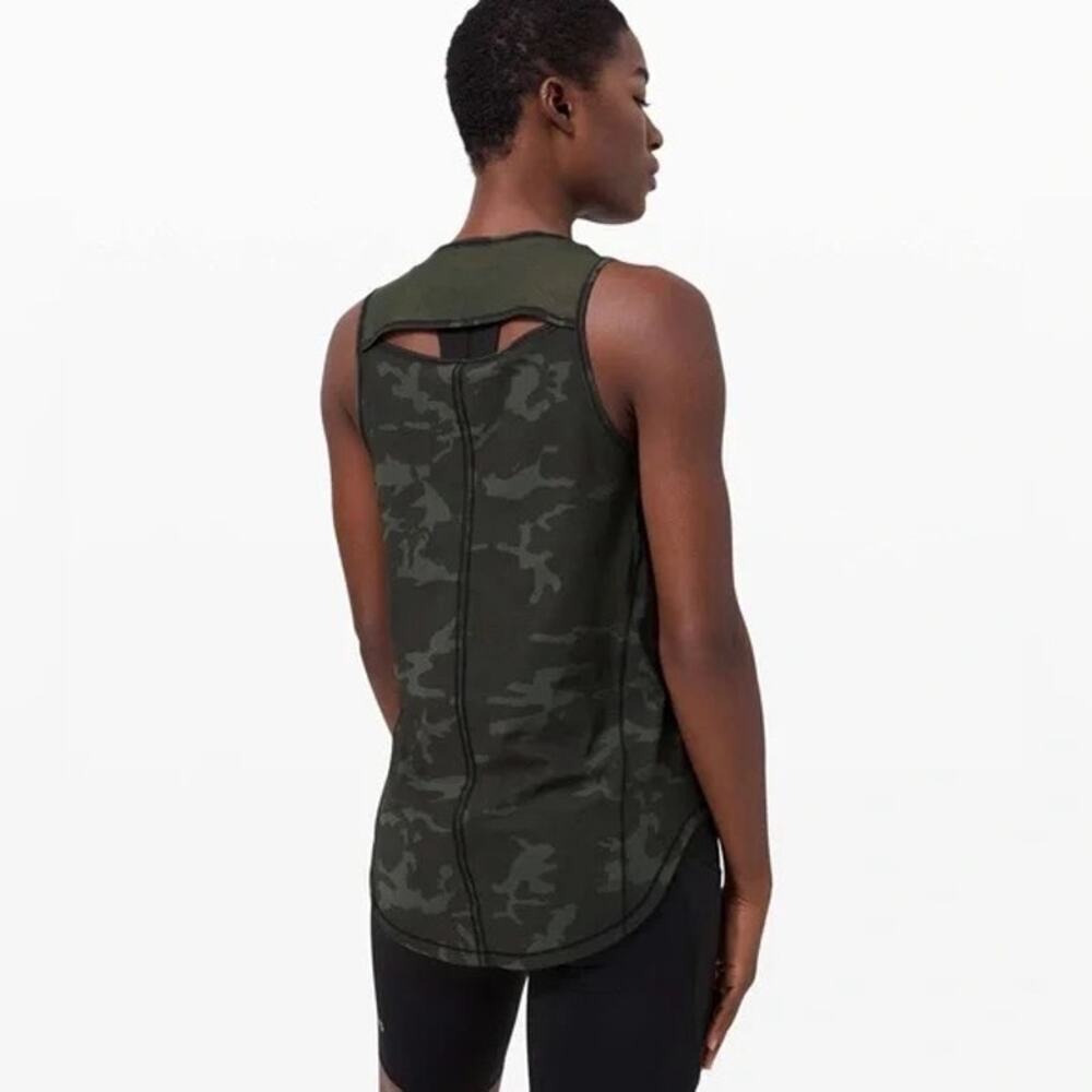 Lululemon Sculpt Tank Incognito Camo Multi Gator Green - Picture 7 of 7